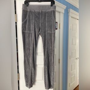 New XCVI Velour Pants Grey Medium